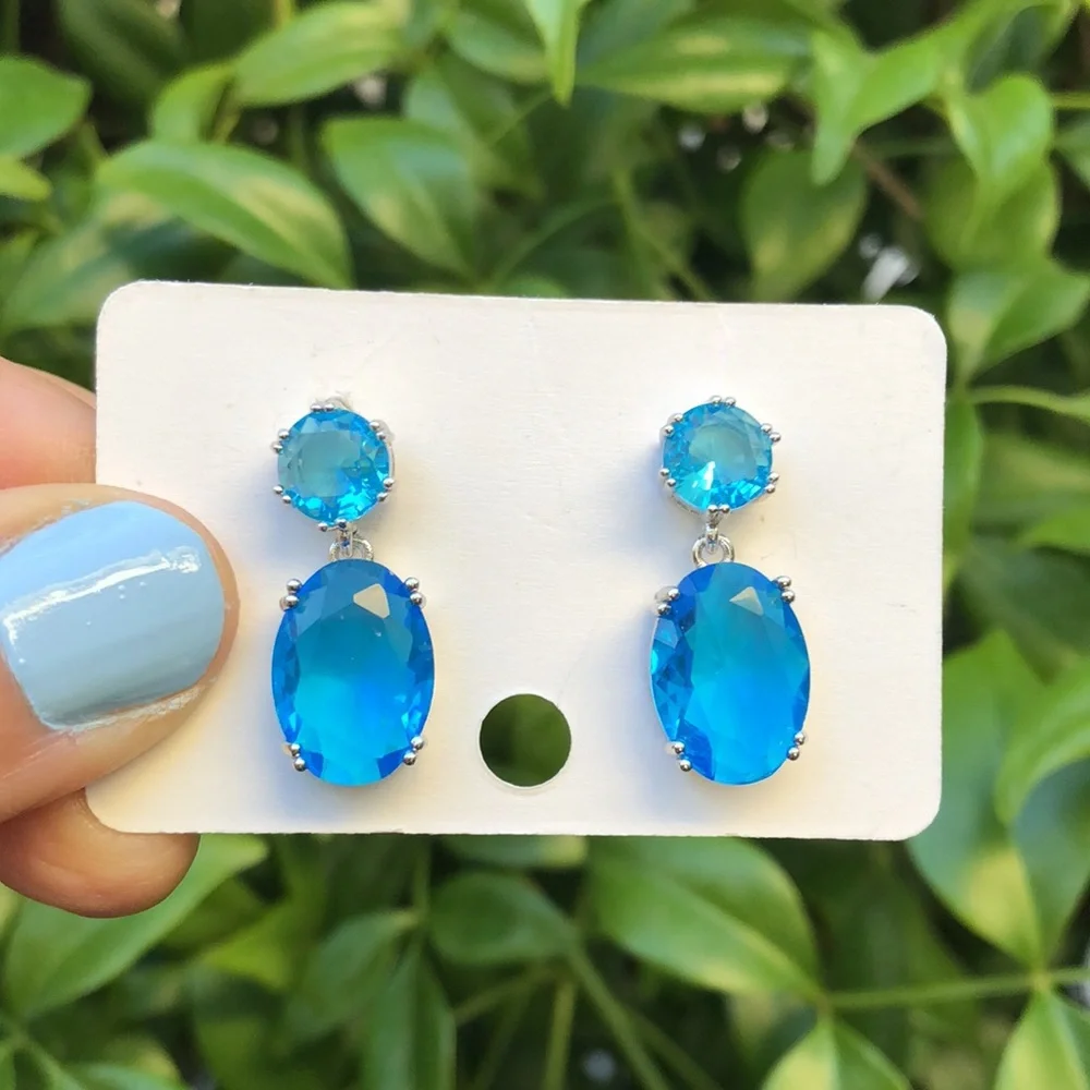 Aquamarine Drop Earrings